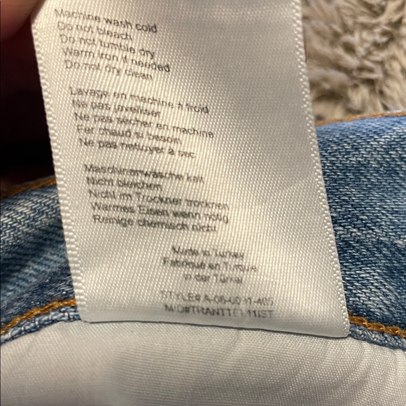 Anine Bing Etta Jeans Women's Size 27 Washed Light Blue Straight - Picture 13 of 13